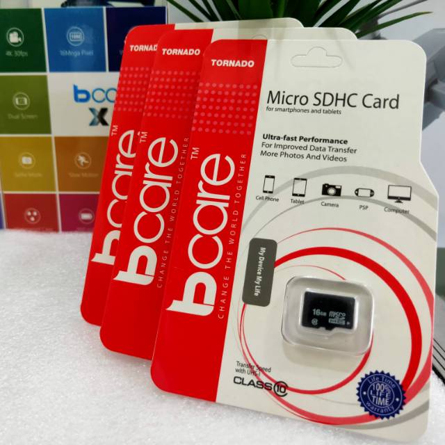 Bcare Micro SD Class 100MBPS- ไม่มีอะแดปเตอร์ .