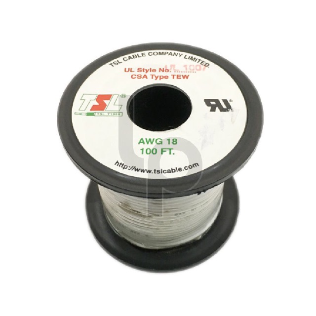 สาย AWG 18 ม้วน 100 ฟุต (30.48 เมตร)