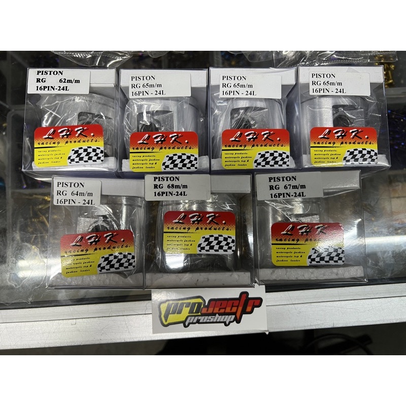 PISTON LHK RG 16PIN-24L GAMMA สําหรับ Y125ZR SINGLE RING 62/63/64/65/66/67/68 มม.70 มม.71 มม.