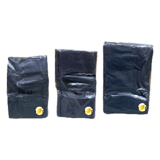 [ขายยกแพ็ค] ถุงขยะดำมี 3 ขนาด แพ็คละ 1 kg. เนื้อเหนียว คุณภาพดี ไม่มีกลิ่นฉุน