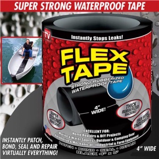 FLEX TAPE เทปกาวอเนกประสงค์ เทปกาวมหัศจรรย์ เทปพลังสูง เทปกาวพลังสูงอเนกประสงค์ ขนาดกว้าง 4” ยาว 152 เซนติเมตร