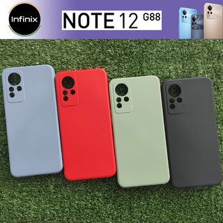 เคสโทรศัพท์ งานพิเศษ แบบยาง TPU หุ้มกันรอย คละสี สำหรับ Infinix Note 12 G88