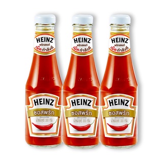 พร้อมส่ง! ไฮนซ์ ซอสพริก 300 กรัม x 3 ขวด Heinz Chilli Sauce 300 g x 3 bottles