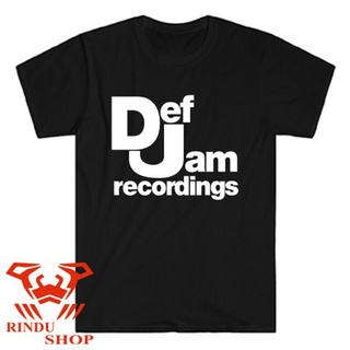 ผ้าฝ้ายคอกลมเสื้อยืดคอกลม ผ้าฝ้าย 100% พิมพ์ลายโลโก้ Def Jam Recordings ระบายอากาศ เป็นที่นิยม ขายส่งfrom S-4XL