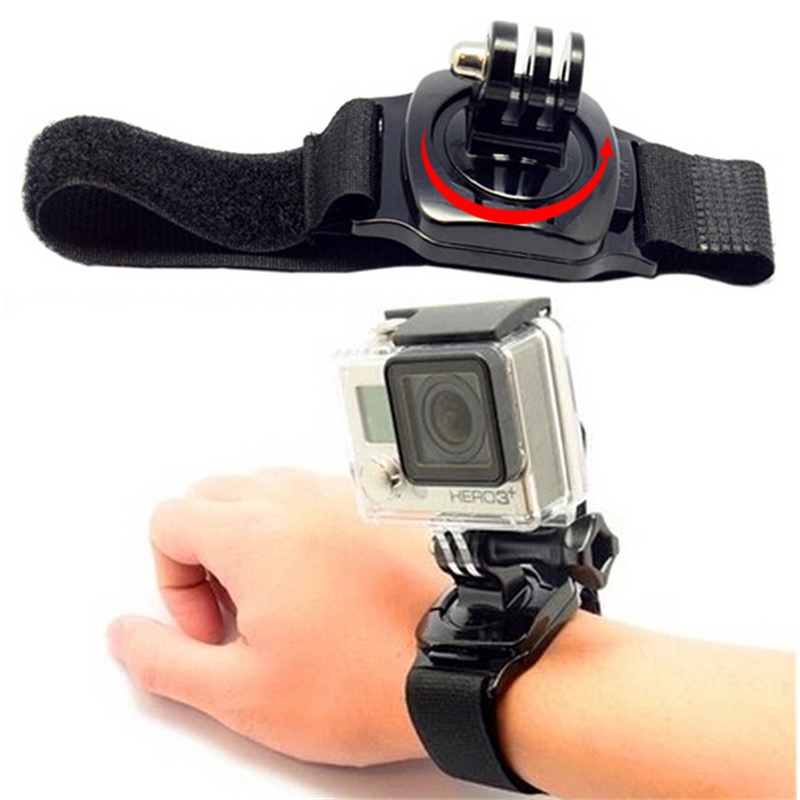 ตัวยึดสายรัดข้อมือหมุนได้ 360 องศาสําหรับอะแดปเตอร์เมาท์สายรัดแขน โกโปร