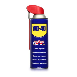 WD-40 หัวฉีดอัจฉริยะ Smart Straw ขนาด 382 มิลลิลิตร หล่อลื่น คลายติดขัด ไล่ความชื่น ทำความสะอาด ป้องกันสนิม กลิ่นไม่ฉุน