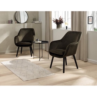 พรม จุสก์ EIK สีขาวออฟไวท์ 70x160cm พรมเช็ดเท้า Rug Jusk EIK white off-white 70x160cm