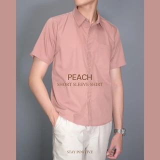 เสื้อเชิ้ต คอปก แขนสั้น SHORT SLEEVE SHIRT โทนสีนู๊ด NODETONE ทรงพอดีตัว Regular Fit