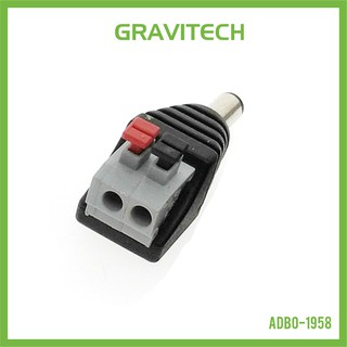 [Gravitechthai]2.1mm Power Jack Breakout with Screwless Quick Wire Terminal - Male