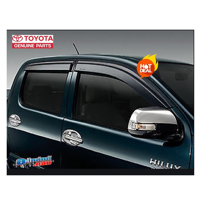 (ของแท้) แผงบังแดดข้าง กันสาด วีโก้ โตโยต้า วีโก้ Toyota Side Visor Hilux Vigo Champ 4 ประตู ปี 2008