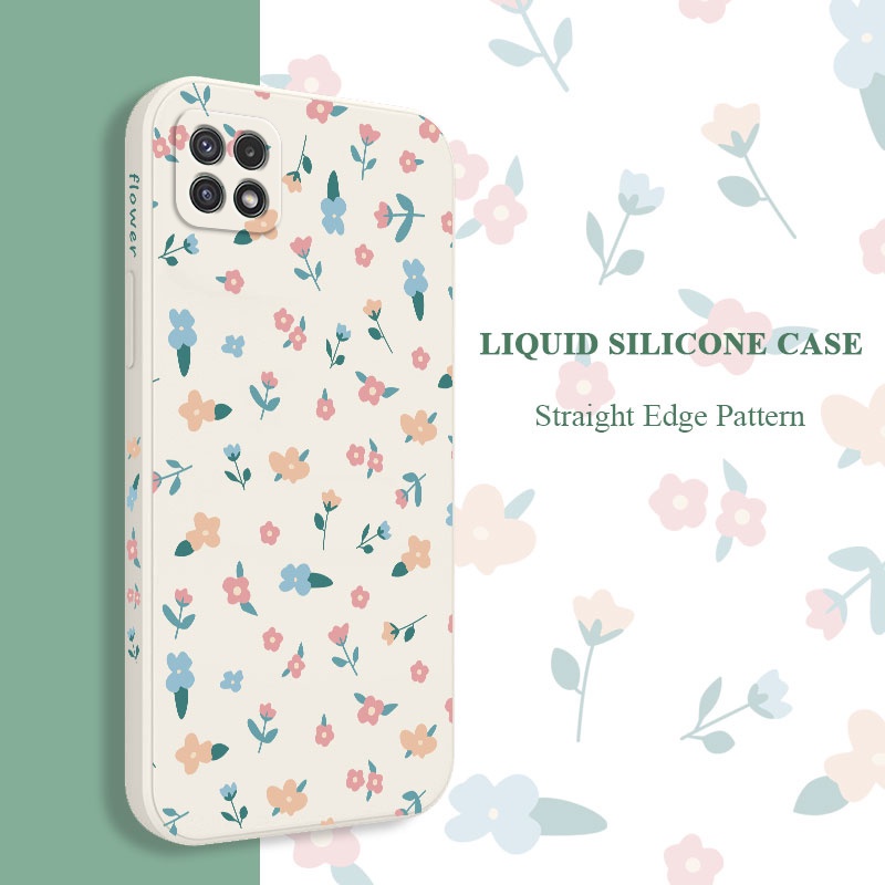 เคสโทรศัพท์มือถือแบบนิ่ม ลายดอกไม้ สร้างสรรค์ สําหรับ Samsung Galaxy A22 A12 4G 5G A02 A02S
