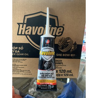 CALTEX น้ำมันเฟืองท้ายมอเตอร์ไซส์ Havoline Scooter gear oil 80w-90 ขนาด 120 ml