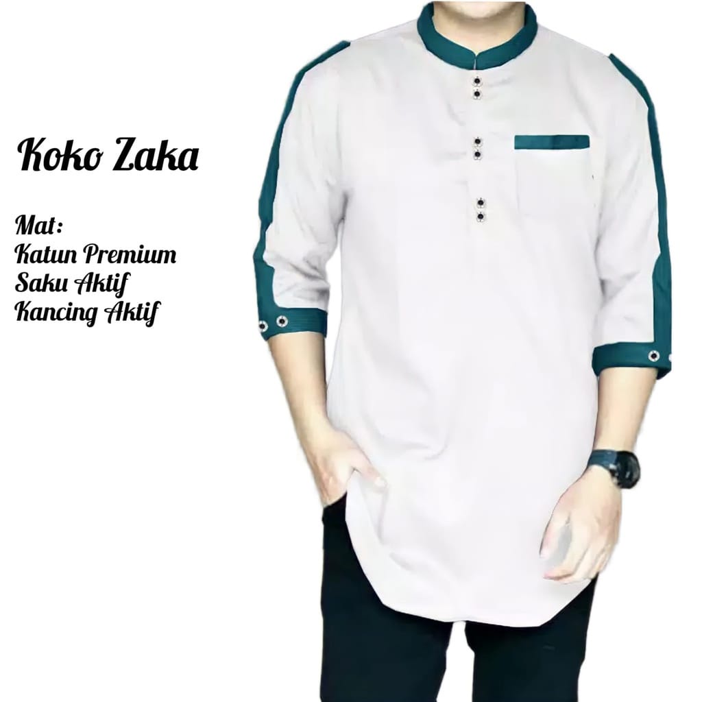 เสื้อเชิ้ตแขนสั้น พิมพ์ลาย koko Zaka แฟชั่นสําหรับผู้ชาย