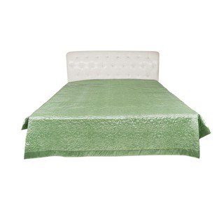 ผ้าคลุมเตียง KING SIZE LUXURY สีเขียว BED COVER LUXURY K GREEN