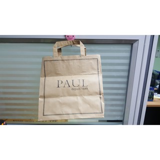 ถุง shop ต่างๆ ถุงกระดาษ ร้าน PAUL (พอล) ร้านอาหารและขนมหวานฝรั่งเศส