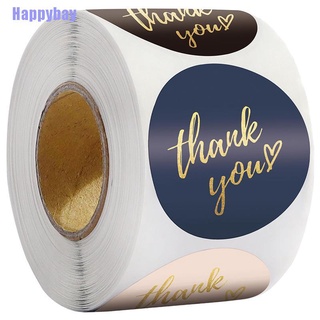 [Happybay] สติกเกอร์ฉลาก Thank You สําหรับตกแต่ง 500 ชิ้น