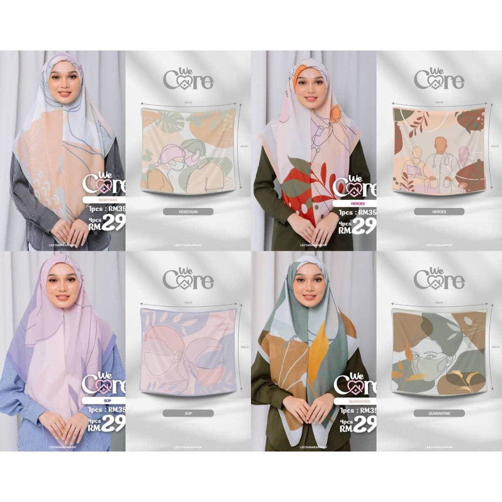 LEEYANARAHMAN SCARVE ( WECARE SERIES, SINDERELLA SERIES )