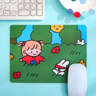 🖱💻 แผ่นรองเม้าส์ mouse pad สี่เหลี่ยม รองจาน รองแก้ว กันน้ำ ลายน่ารัก ประดับโต๊ะ 23.5x17.5  หนา 2 มิล [เลือกลายในเมนู]