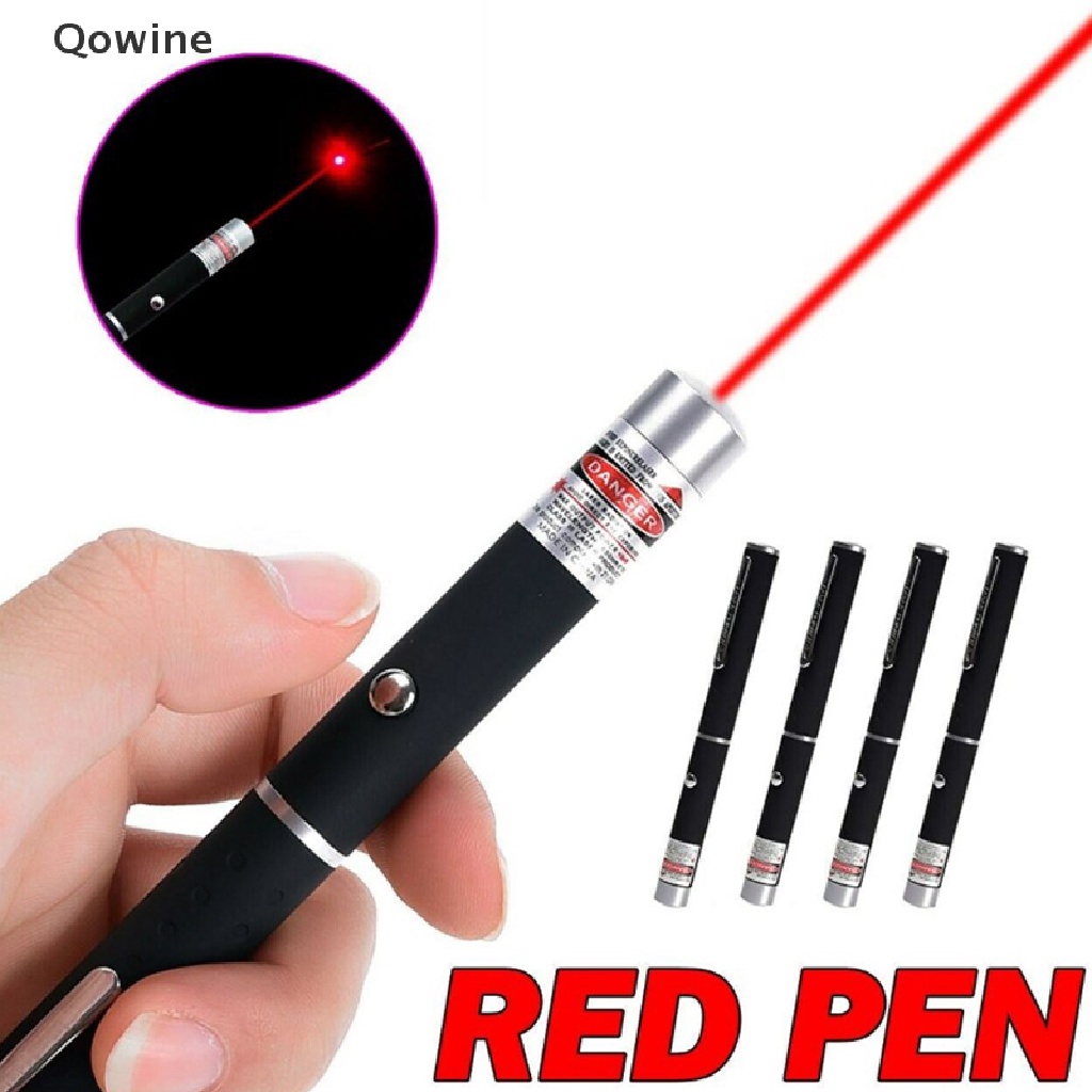 Qowine ปากกาชี้เลเซอร์ พลังงานสูง 5MW 532nm สีแดง