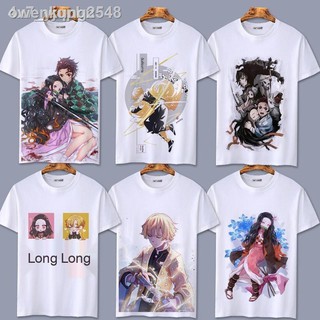 🔥🔥🔥▧۞ถูกและดี ชุดคอสเพลย์ Anime เสื้อดาบพิฆาตอสูร ชุดชิโนบุเสื้อยืดแขนสั้น Demon Slayer Blade Tanjiro My Wife Zenyi