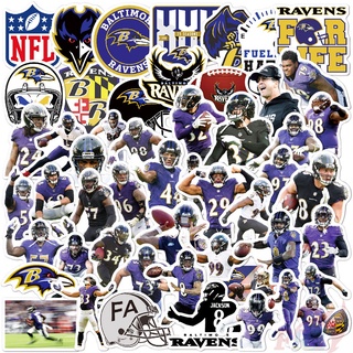 ❉ Baltimore Ravens - NFL Rugby Team สติ๊กเกอร์ ❉ 50Pcs/Set DIY Fashion Luggage Laptop Skateboard Decals Doodle สติ๊กเกอร์