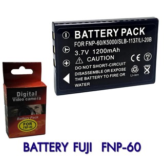 แบตกล้อง รหัสแบต NP-60 FNP60 / Sam SLB-1137 แบตเตอรี่กล้องฟูจิ //0062//