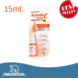 Provamed Acerola C Serum 15 Ml โปรวาเมด อะเซโรลา ซี เซรั่ม ลดเลือนจุดด่างดำ รอยหมองคล้ำ