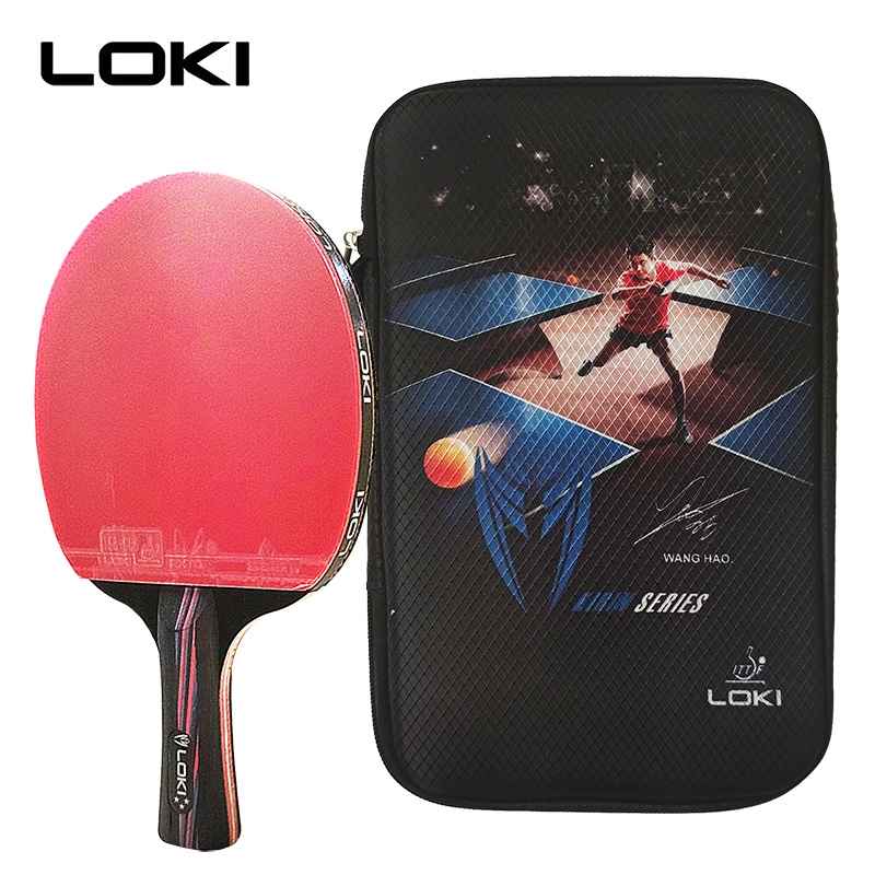 Loki X1/X2/X3 ITTF ไม้ตีปิงปอง ไม้ตีมืออาชีพ ฟองน้ําความยืดหยุ่นสูง ไม้ตีปิงปอง พร้อมกระเป๋าไม้