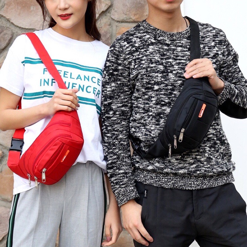 กระเป๋าคาดเอวสปอร์ตกันนำ้ผ้าแคนวาส
