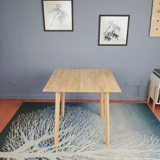 โต๊ะกินข้าว โต๊ะอาหาร Evergreen-Furniture /Dining Table TJ-8074-F ทำจากไม้ยางพารามี 2 สีให้เลือก