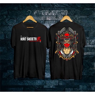 เสื้อยืดผ้าฝ้ายพิมพ์ลายขายดี ใหม่ เสื้อยืด พิมพ์ลายการ์ตูนญี่ปุ่น bushido SAMURAI Full Catton