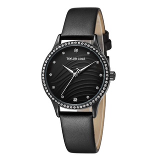 iTHDiamond Ring Leather Belt Quartz Watch Simple Watch Waterproof Wrist Watch