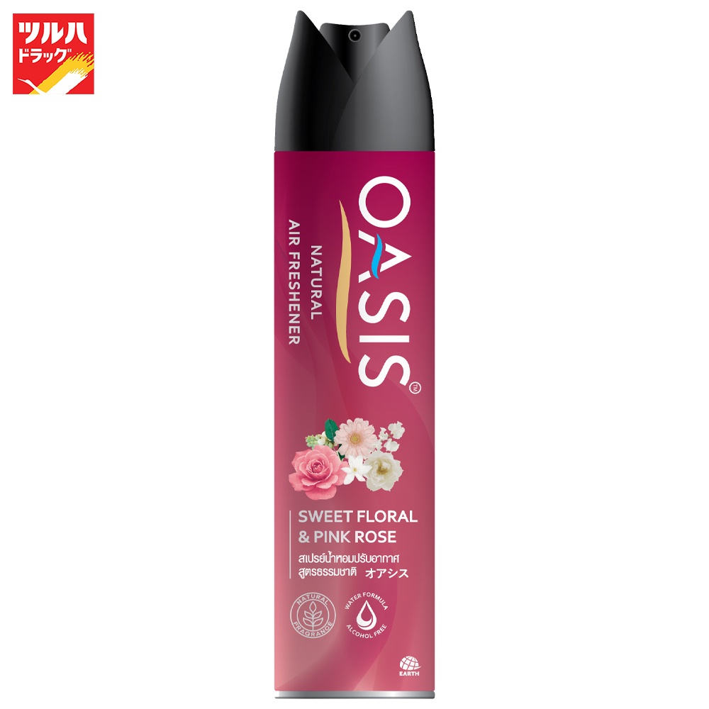 โอเอซิส เนเชอรัล สเปรย์ กลิ่นสวีท ฟลอรัล & พิงค์ โรส 320 มล./Oasis NATURAL SPRAY SWEET FLORAL & PINK ROSE 320 ML