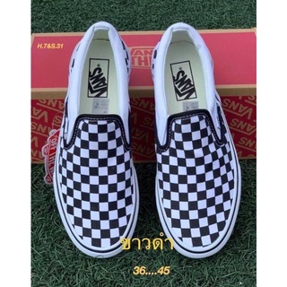 Vans slip on รองเท้าผ้าใบแบบสวม