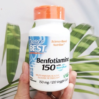 เบนโฟติเอมีน Benfotiamine 150 with BenfoPure, 150 mg, 120 Veggie Caps (Doctors Best®)