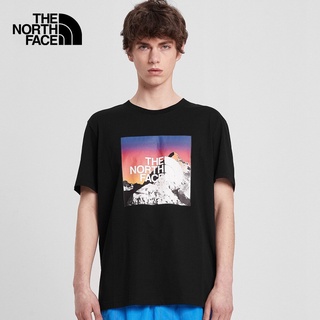 H T-shirt THE NORTH FACE HIMALAYAN SUMMITS TEE - AP -TNF BLACK เสื้อยืดแขนสั้น เสื้อยืดคอกลมผ้าฝ้าย