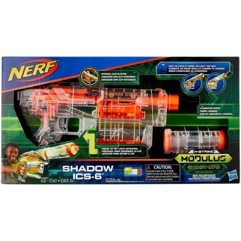 Nerf Modulus Ghost Ops Shadow ICS-6 ปืนNerf | Shopee Thailand