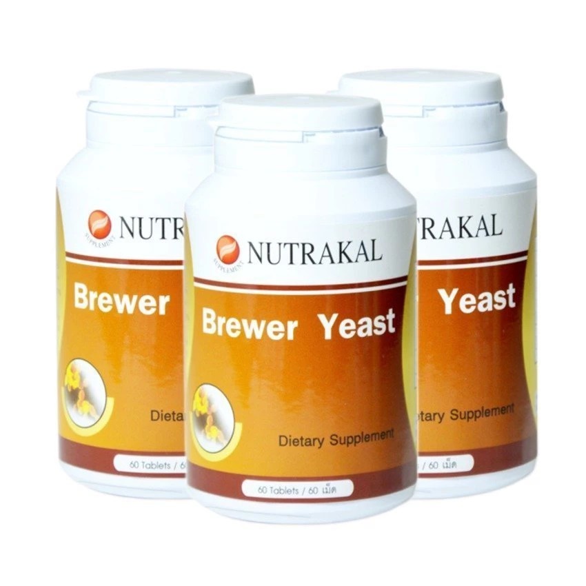 NUTRAKAL Brewer Yeast 60 เม็ด 3 กล่อง