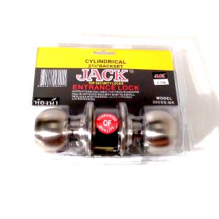 ลูกบิดประตูห้องน้ำ JACK model580SS-BK