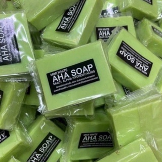 สบู่มะนาว สบู่กรดมะนาว AHA Soap ซองใส (ไม่มีกล่อง) 80กรัม