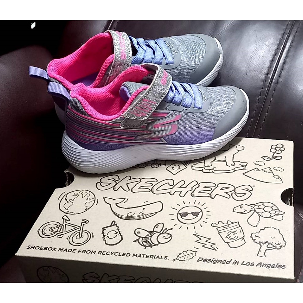 Skechers Kids shoes รองเท้าผ้าใบเด็กผู้หญิงของแท้ มีกล่อง