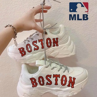 Origina Genuine MLB NY รองเท้าผ้าใบลําลอง พื้นหนา สําหรับผู้ชาย ผู้หญิง เหมาะกับการเล่นกีฬา 32SHCM011