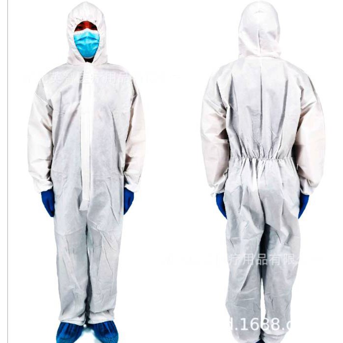 🔥 พร้อมส่ง 🔥 ชุด PPE หนา70แกรมชุดปลอดเชื้อโรค ป้องกันโควิทและ ป้องกันสารเคมี