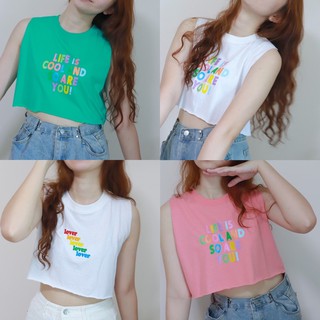 Everydayy.bff | พร้อมส่ง 🌷 Basic crop tee 🌷 พร้อมส่ง ‼️ เสื้อกล้ามครอปผ้าคอตตอน