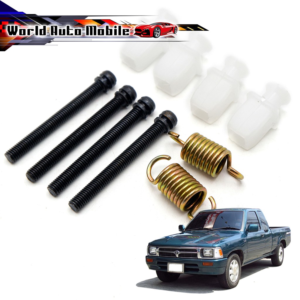 ชุดสกรูตั้งไฟหน้า ครบชุด 10ชิ้น พร้อมน็อต+สปริงเกาะไฟหน้า Toyota  LN50 LN56 LN60 LN85 LN106 4Runner Migthy-X ปี