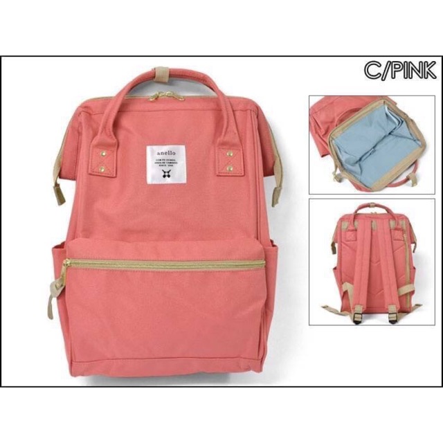 (พร้อมส่ง) 🔆Anello bag ของแท้จากญี่ปุ่น สี Coral pink🔆