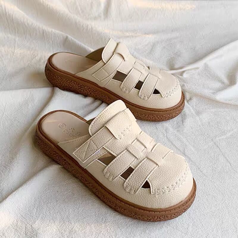 **ส่งจากไทย**รองเท้า💥Hot sale！baotou รองเท้าแตะแฟชั่น นิ่ม สวมใส่สบาย ใหม่  รองเท้าแตะผู้หญิง（35-40）