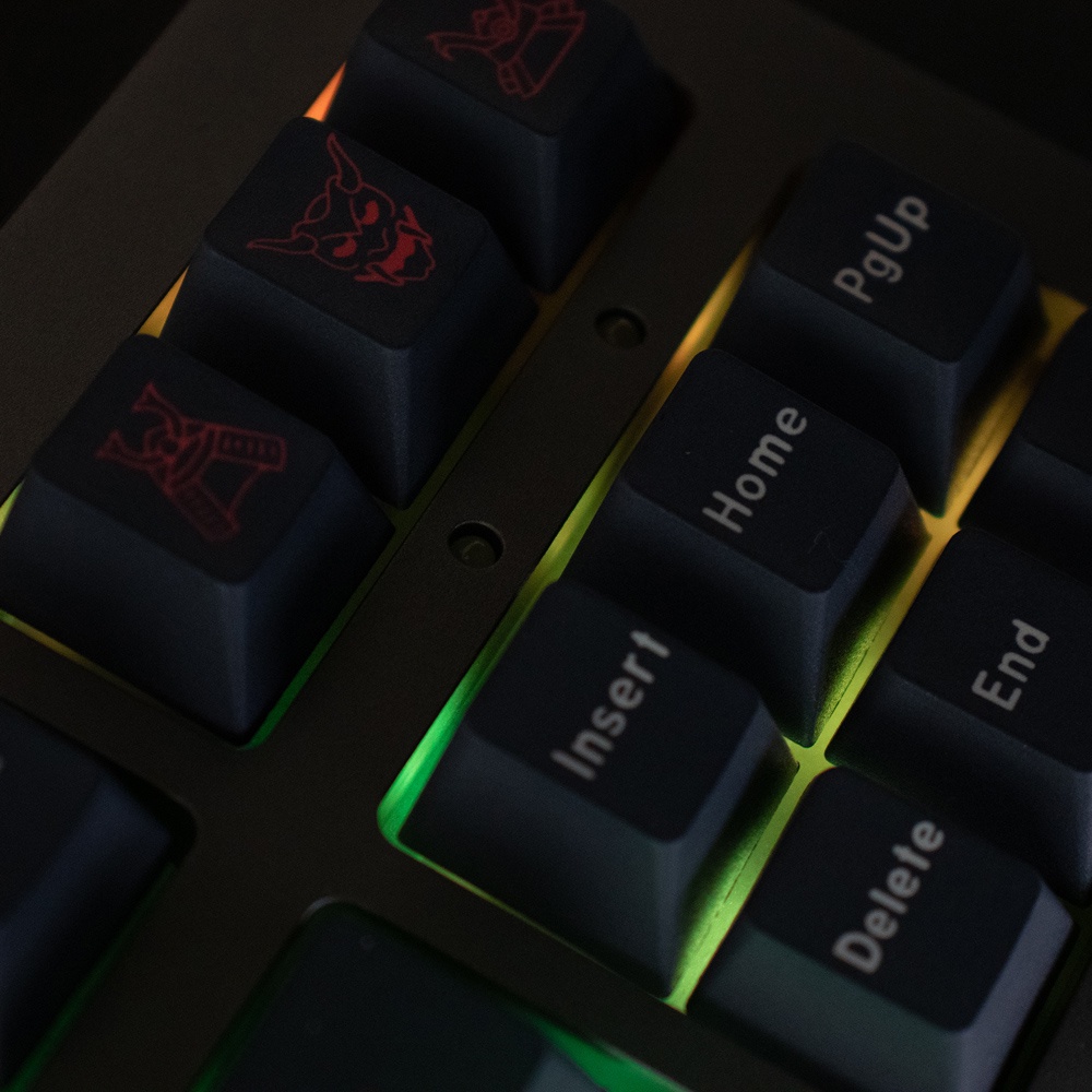 GMK Bushido  keycaps cherry profile DYE-SUB pbt  keycap 137 keys 64/68/87/96/980
