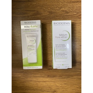 Bioderma Sebium sensitive &amp; Pore refiner 30ml ฉลากไทย สแกนQR code สะสมคะแนนได้