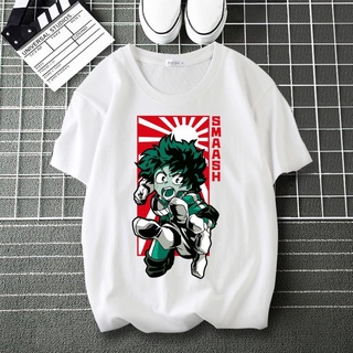 เสื้อยืดแขนสั้นคอกลมพิมพ์ลาย My Hero Academia 3D แฟชั่นผู้ชาย